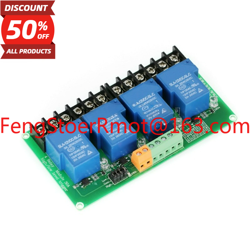 Smart Home With Plc - 5V/12V/24V 4 yollu röle modülü Yüksek