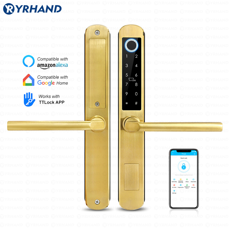 Smart Home For Windows - IP66 Altın Paslanmaz çelik Sürgülü Cam