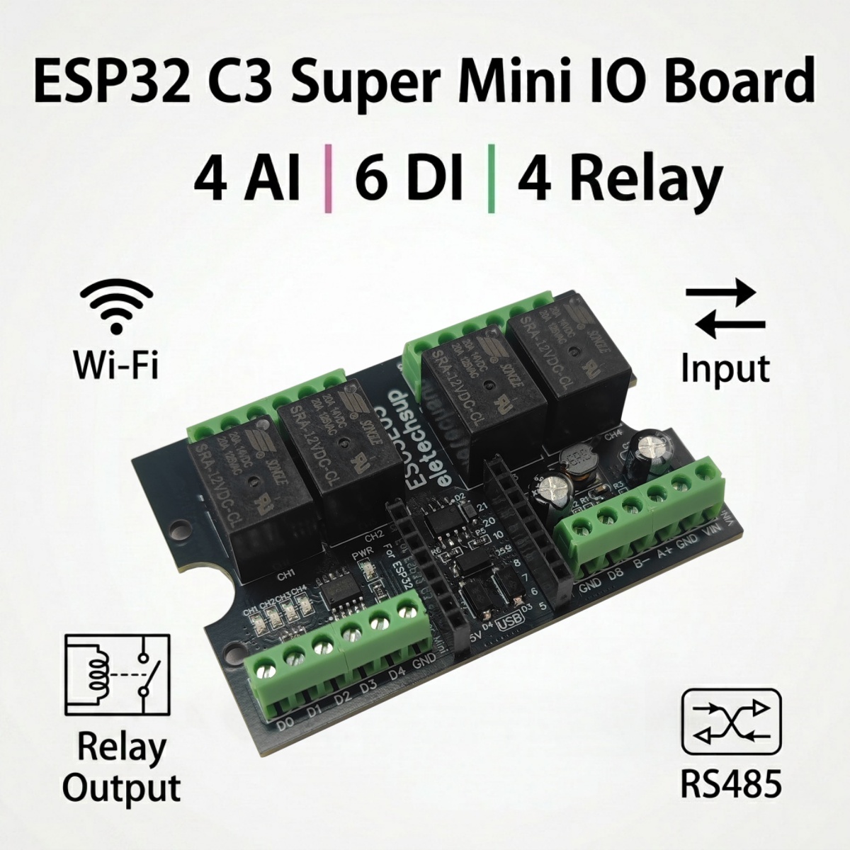 Smart Home With Plc - ESP32 C3 RISC-V SOC Wi-Fi BLE