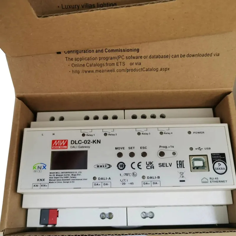 Smart Home Knx System - Mean Well DLC-02-KN KNX'ten DALI Ağ