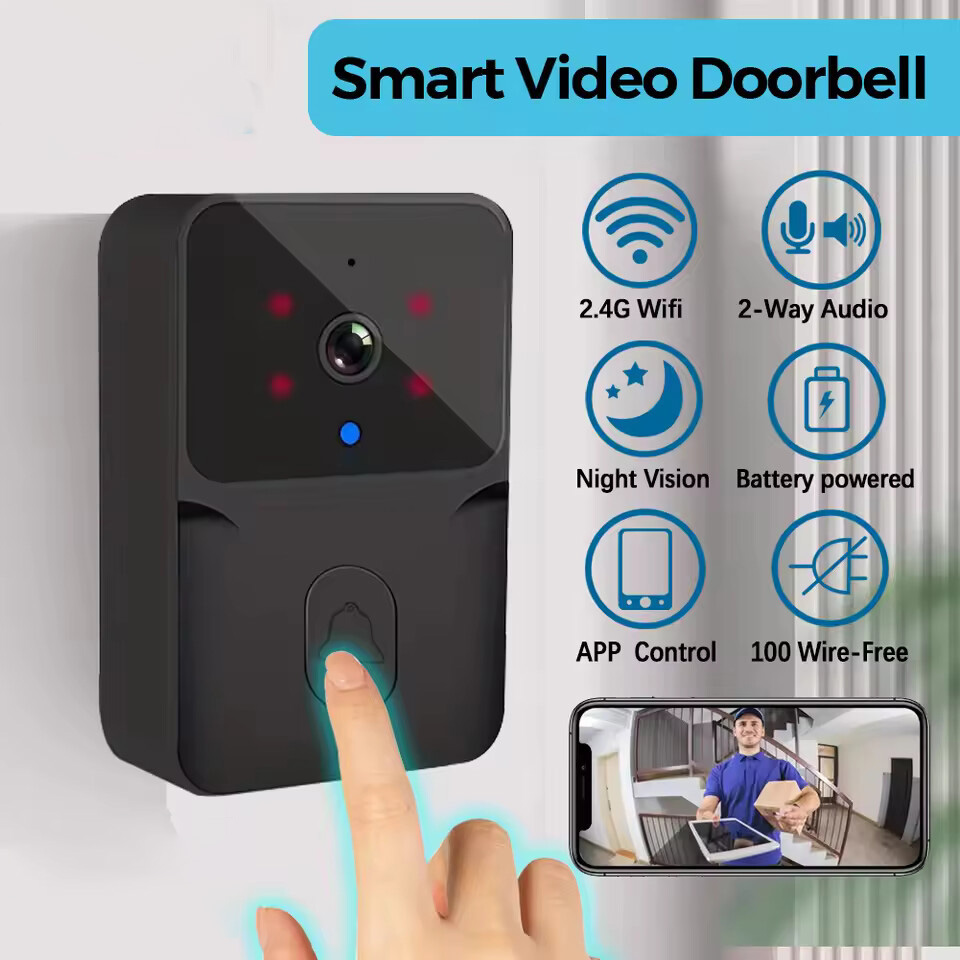 Smart Home Video Doorbell Enhanced Security With Smart Doorbell - WiFi Görüntülü Kapı Zili Kablosuz Telefon