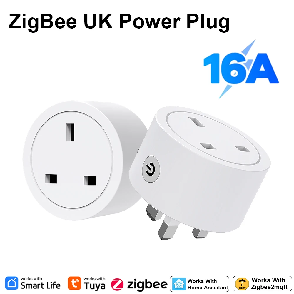 Smart Home Monitoring - Zigbee Akıllı Priz 16A İngiliz Prizi