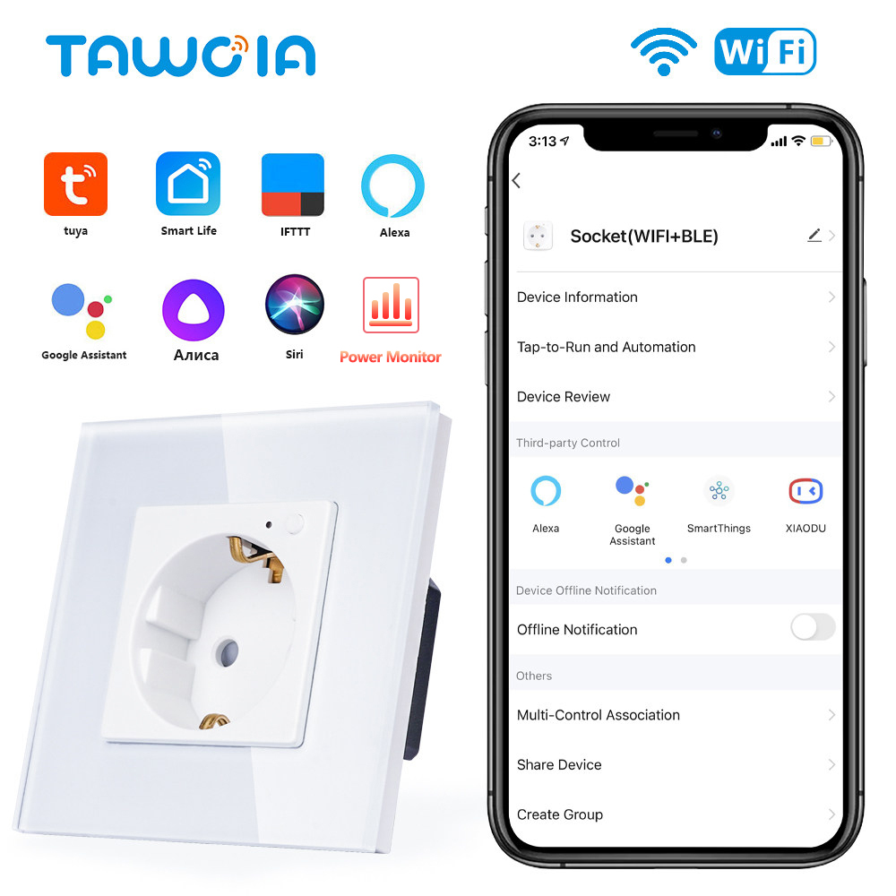 Smart Home For Windows - TAWOIA Wifi Duvar Soketi AB Standardı