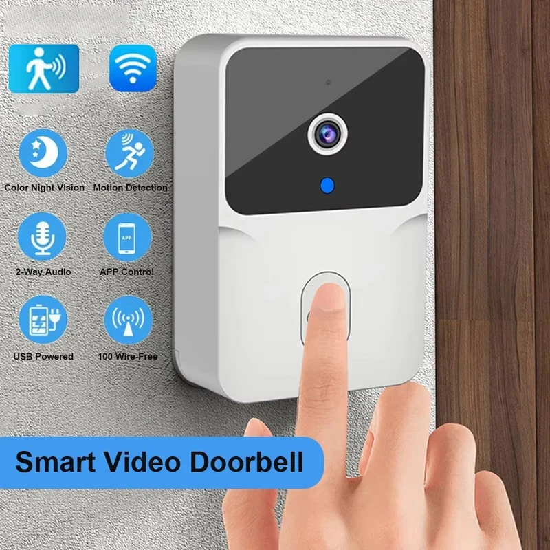 Smart Home Video Doorbell Enhanced Security With Smart Doorbell - Akıllı Ev WiFi Görüntülü Kapı Zili