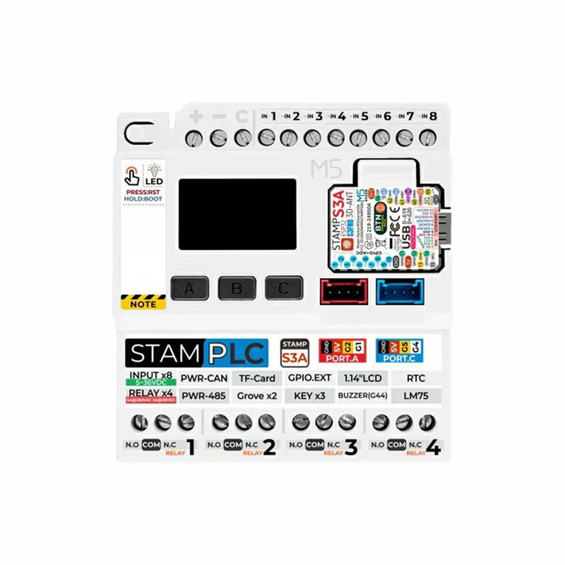 Smart Home With Plc - M5stamp PLC Kontrol Cihazı Endüstriyel Otomasyon,