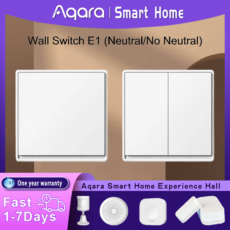 Smart Home Xiaomi 2 - Orijinal Aqara Duvar Anahtarı E1 Sürümü