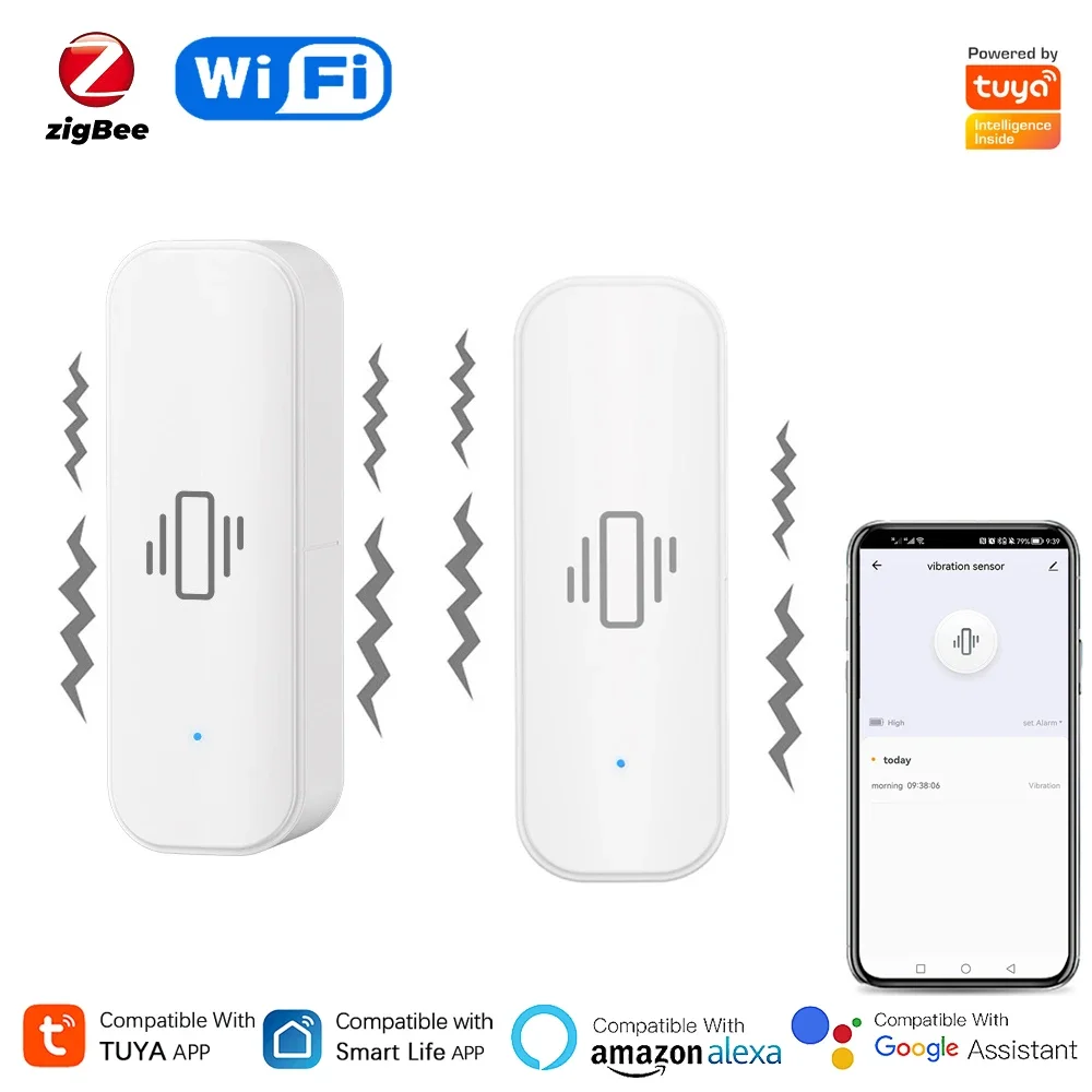 Smart Home Notifications - Tuya WiFi/Zigbee akıllı titreşim sensörü ev