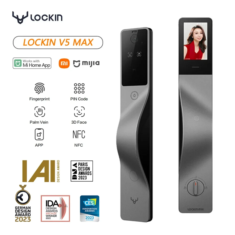 Smart Home Lock - Lockin V5 Max 3D Yüz Tanıma