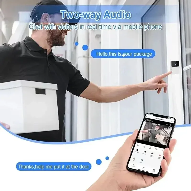 WiFi Tuya Uygulaması Görüntülü - Smart Home Video Doorbell Enhanced Security With Smart Doorbell incelemesi ve fiyatı