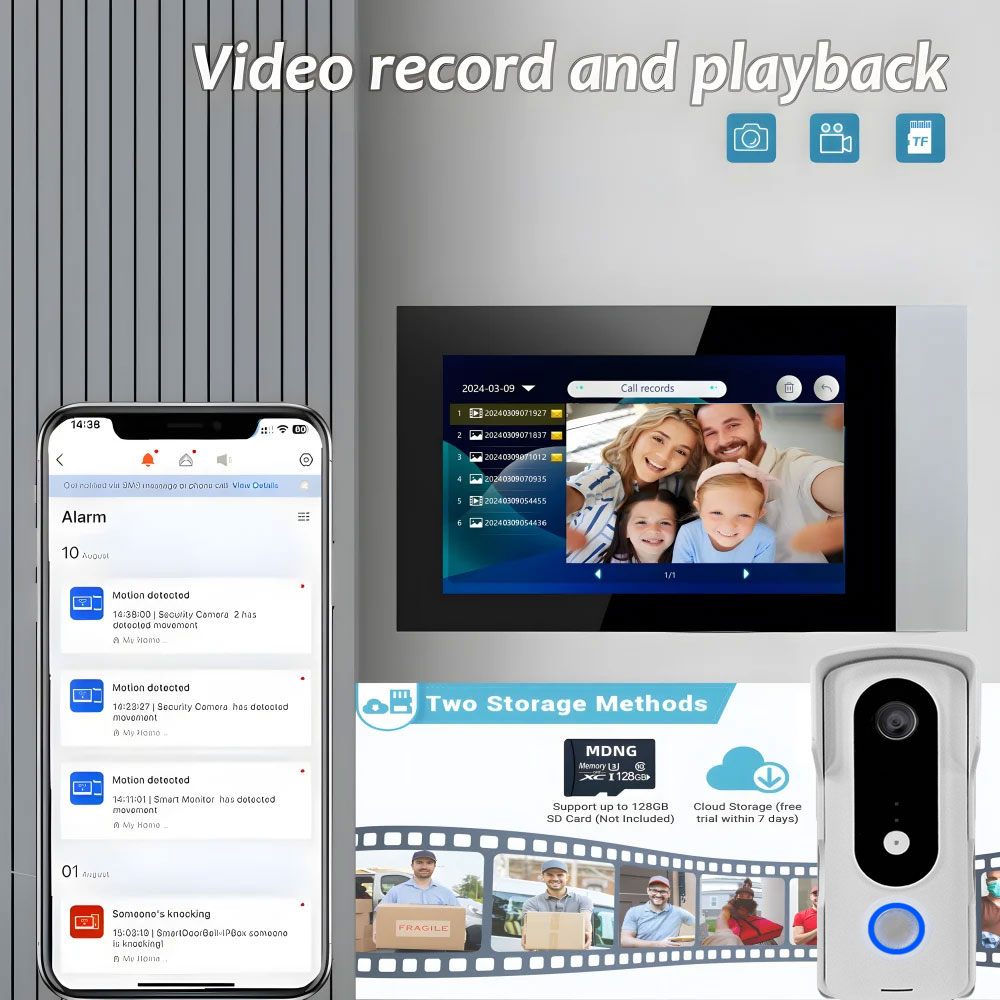 2 telli akıllı ev Tuya Wifi 10 - Smart Home Video Doorbell Enhanced Security With Smart Doorbell incelemesi ve fiyatı