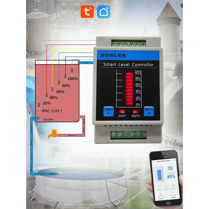 KONLEN Su Seviye Sensörü WIFI  - Wifi Water Sensor incelemesi ve fiyatı
