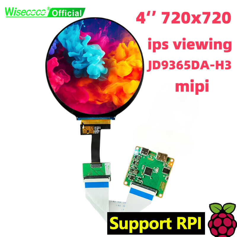 Wisecoco 4 Inç Yuvarlak LCD Ek - Smart Home Raspberry Pi incelemesi ve fiyatı