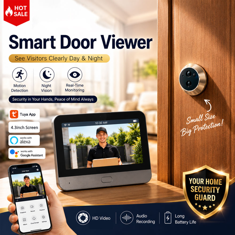 Tuya Smart 5MP Kapı Gözetleme  - Smart Home Video Doorbell Enhanced Security With Smart Doorbell incelemesi ve fiyatı
