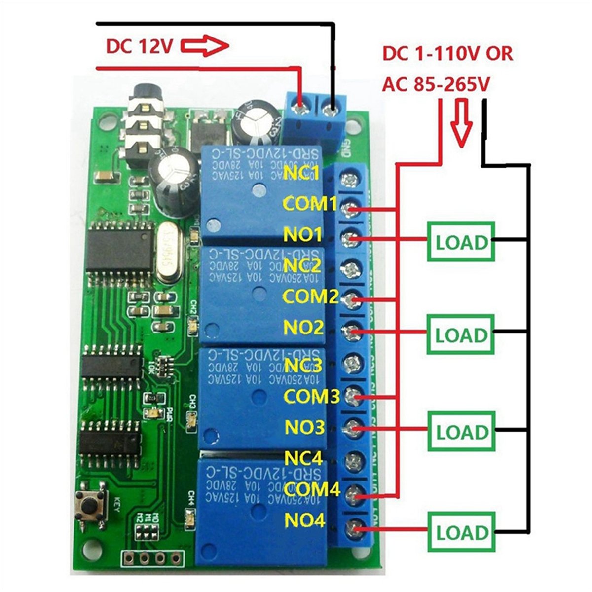 4 Kanallı Röle DTMF Ton Sinyal - Smart Home With Plc incelemesi ve fiyatı