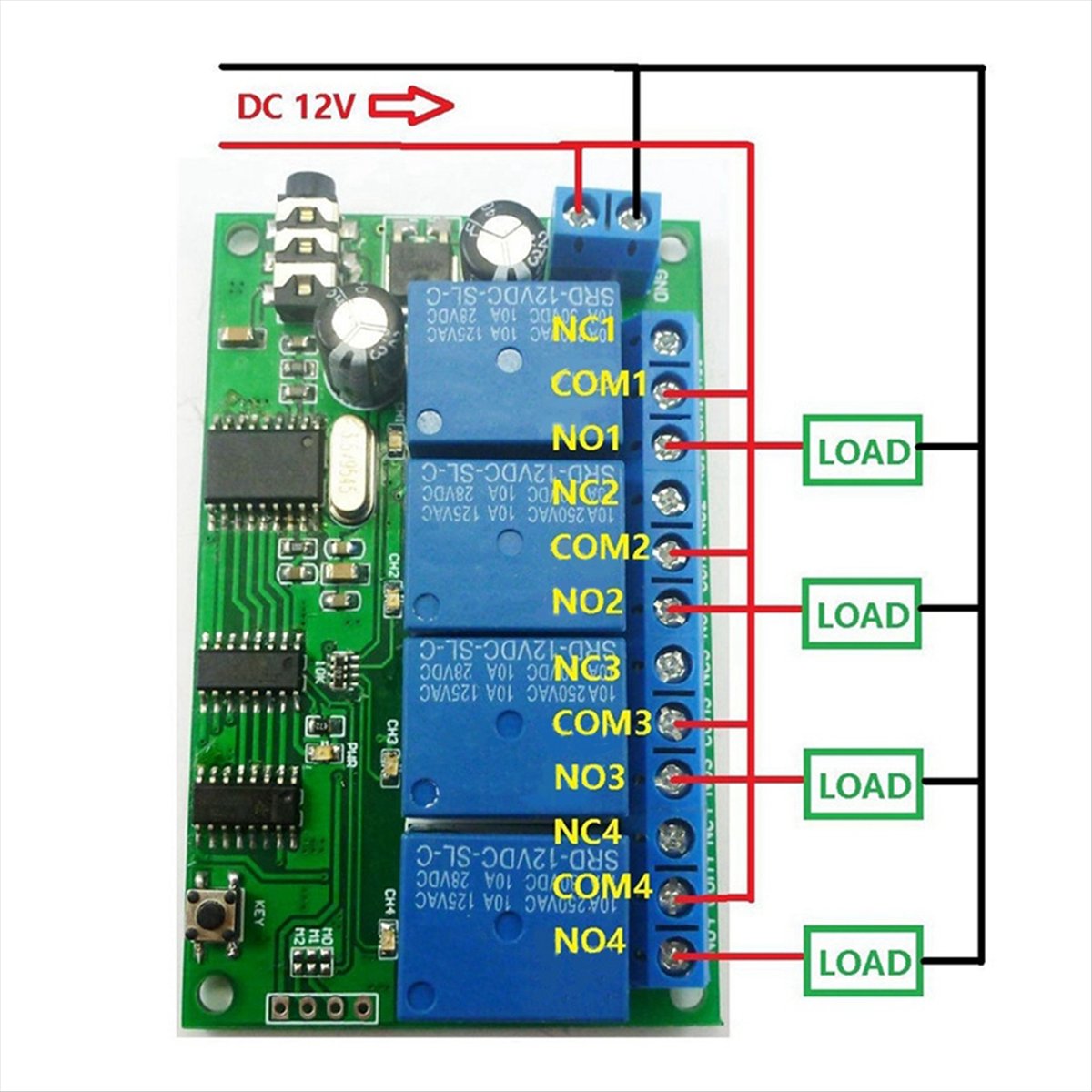 4 Kanallı Röle DTMF Ton Sinyal - Smart Home With Plc incelemesi ve fiyatı