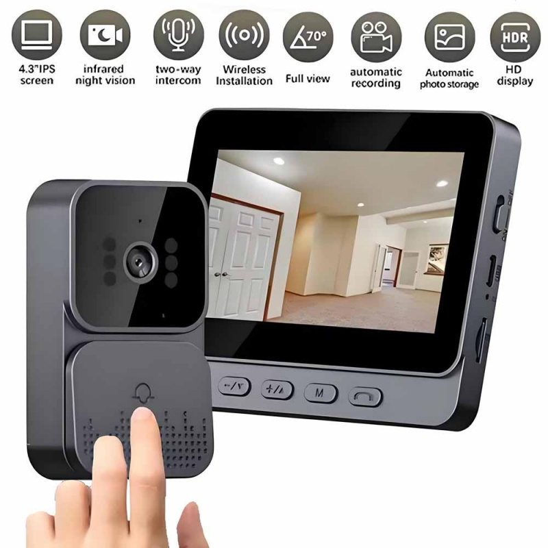 Akıllı WiFi 2.4G Kablosuz Kapı - Smart Home Video Doorbell Enhanced Security With Smart Doorbell incelemesi ve fiyatı