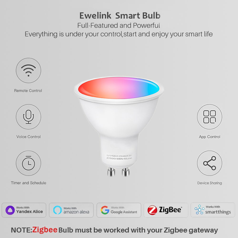 Ewelink GU10 Zigbee LED Ampull - Smart Home Samsung incelemesi ve fiyatı