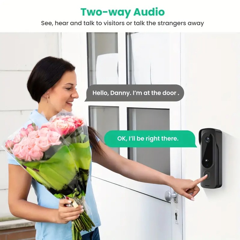 Dış Mekan Kablosuz Kapı Zili G - Smart Home Video Doorbell Enhanced Security With Smart Doorbell incelemesi ve fiyatı