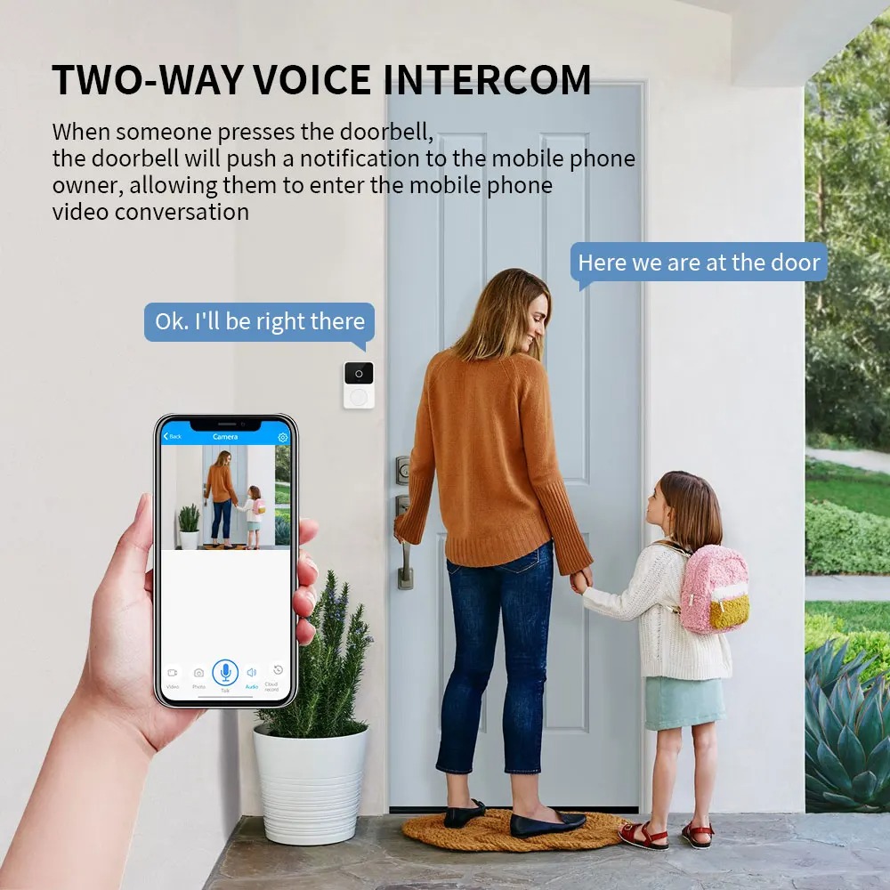 WIFI Görüntülü Kapı Zili Kamer - Smart Home Video Doorbell Enhanced Security With Smart Doorbell incelemesi ve fiyatı