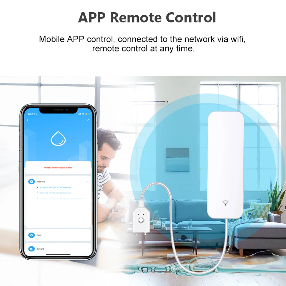 Tuya WiFi Zigbee Su Sensörü Ak - Wifi Water Sensor incelemesi ve fiyatı