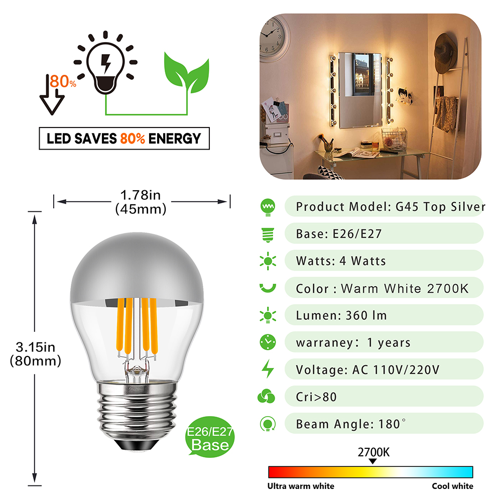 G45 Edison LED Gece Ampul E12  - Smart Home Retrofit incelemesi ve fiyatı