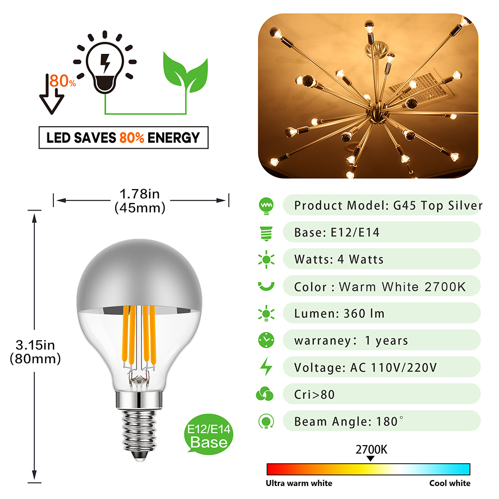 G45 Edison LED Gece Ampul E12  - Smart Home Retrofit incelemesi ve fiyatı