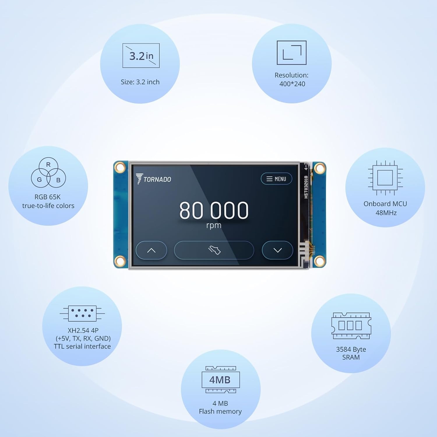 NX4024T032 UART HMI Akıllı LCD - Smart Home Raspberry Pi incelemesi ve fiyatı