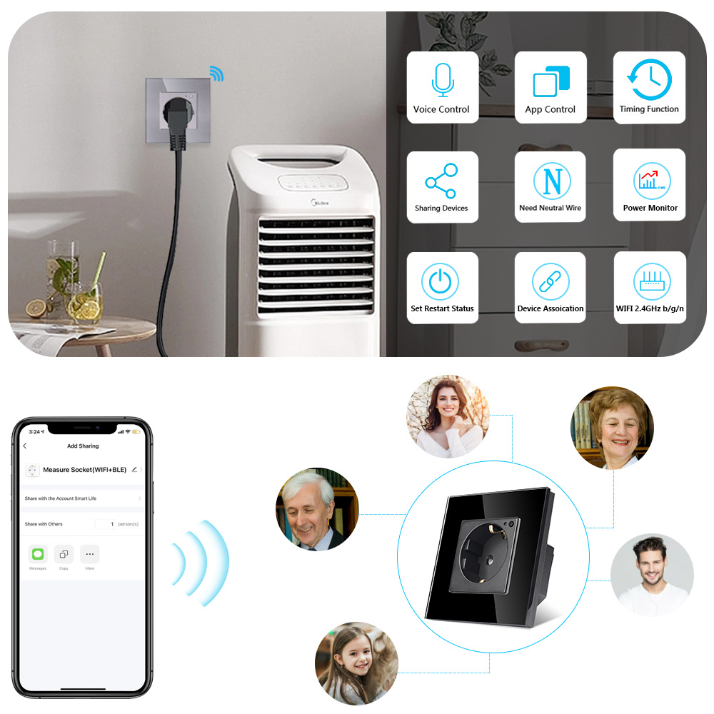TAWOIA Wifi Duvar Soketi AB St - Smart Home For Windows incelemesi ve fiyatı
