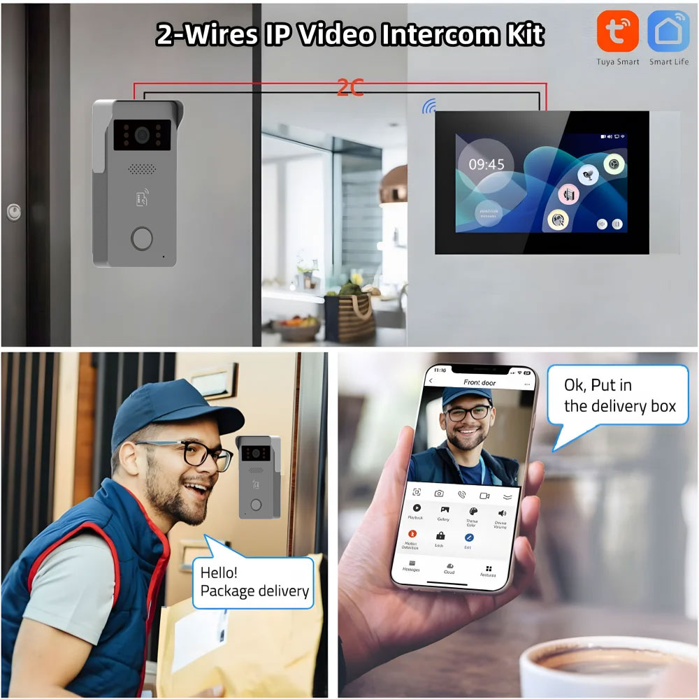 2 telli görüntülü interkom gör - Smart Home Video Doorbell Enhanced Security With Smart Doorbell incelemesi ve fiyatı