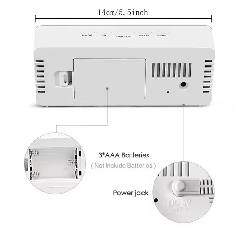 1 Adet Beyaz Dijital Saat LED  - Smart Home Retrofit incelemesi ve fiyatı