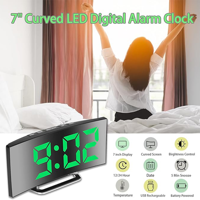 LED Dijital Çalar Saat Kavisli - Smart Home Retrofit incelemesi ve fiyatı