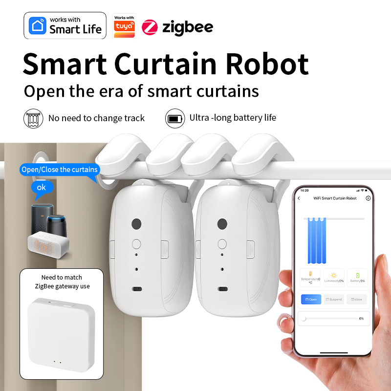 Zigbee Akıllı Perde Sürücü Rob - Smart Home Robot incelemesi ve fiyatı