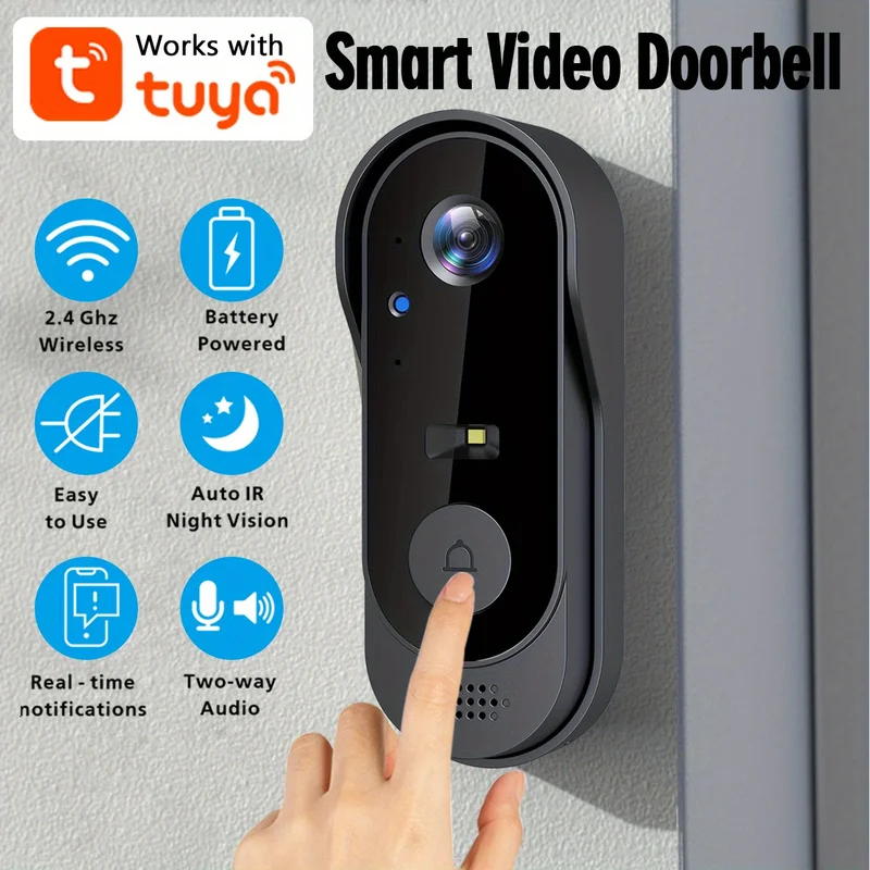 Tuya WiFi Ev Akıllı Görüntülü  - Smart Home Video Doorbell Enhanced Security With Smart Doorbell incelemesi ve fiyatı