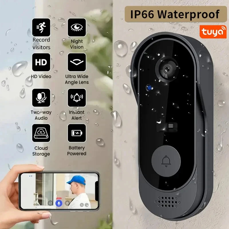 Tuya WiFi Ev Akıllı Görüntülü  - Smart Home Video Doorbell Enhanced Security With Smart Doorbell incelemesi ve fiyatı